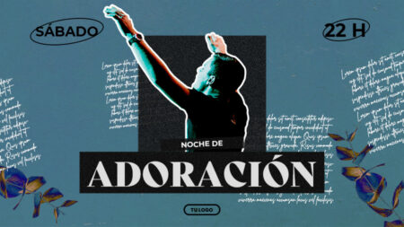 Diseño cristiano para reunión de adoracion